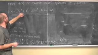 College Algebra Section 5.6 Complex Zeros of Polynomial Functions