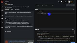 Find the odd int - Python - Codewars