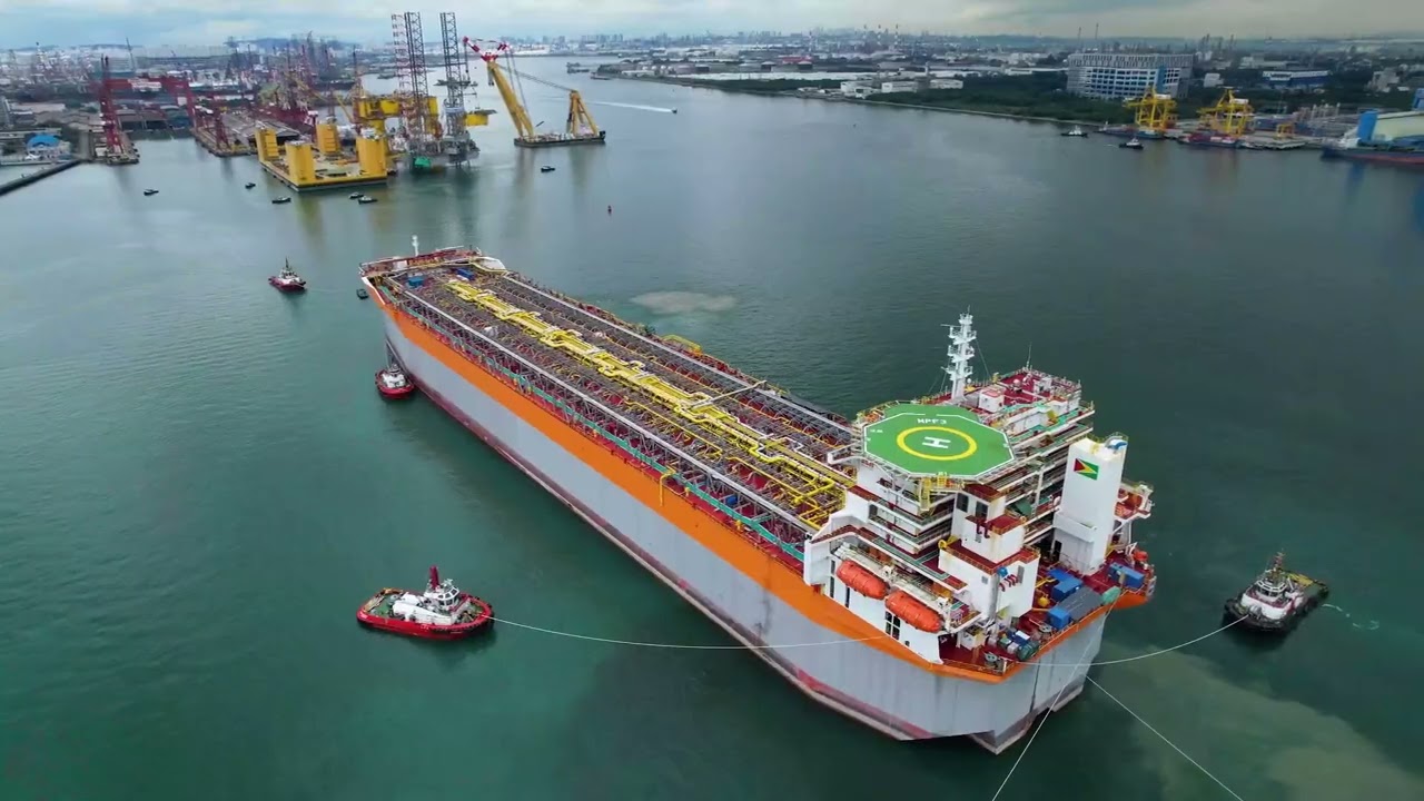 WATCH: FPSO Destined For ExxonMobil’s Project Off Guyana Enters Drydock ...