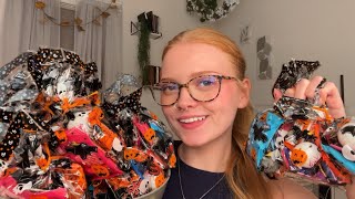 ASMR ~ MAKING HALLOWEEN GOODIE BAGS 🍫🍬💀🧙🏻‍♀️