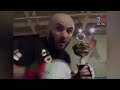 the bald predator knocked out the german champion magomed ismailov destroyed his opponent