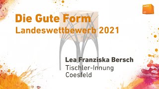 Die Gute Form NRW 2021 - Lea Franziska Bersch