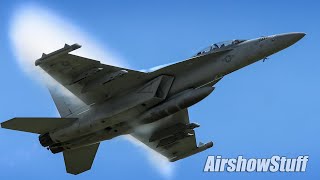 Navy Jets Pulling Vapor! - Saturday - St Louis Airshow 2024