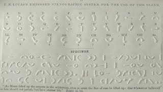 First Raised Letters: Early Efforts in Embossed Line Type