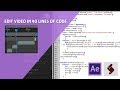 After Effects Scripting Tutorial: Edit Video in 40 Lines of Code