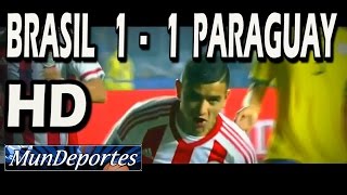 PARAGUAY BRASIL EMPATE 1 1 Goles de Robinho y Derlis González Copa América Chile 2015