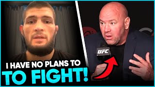 BREAKING! Khabib CONFIRMS that he has NO PLANS of coming back to the UFC, Khamzat Chimeav continues