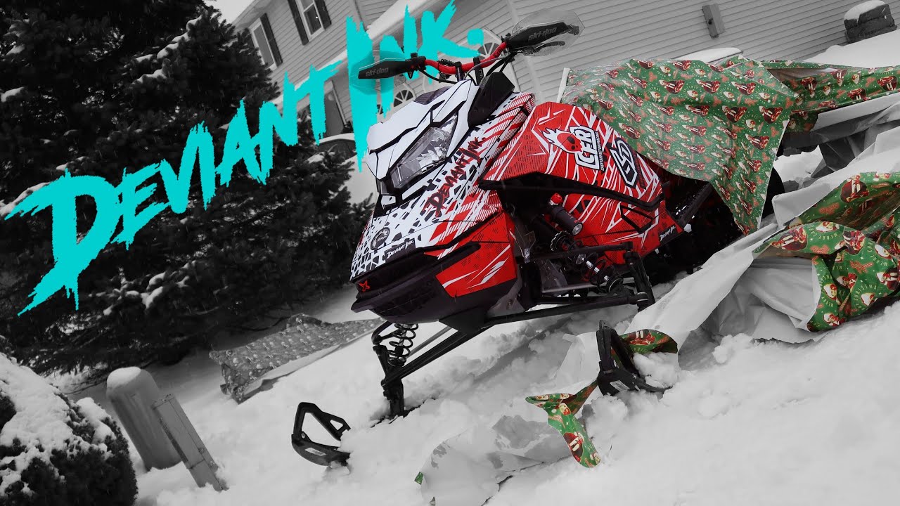 Deviant Ink Sled Wrap Snowmobile Wrap Install Youtube