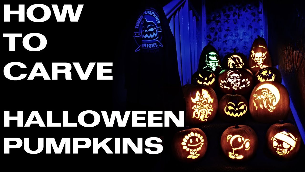 How To Carve A Halloween Pumpkin - UK Tutorial - YouTube