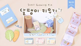 뽀짝뽀짝 달팽이 키우기🐌🐚 Snail Growing Kit ｜무료도안｜FREE PRINTABLE