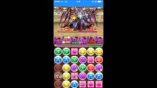 パズドラ「第15回チャレンジダンジョン　Lv10」　オオクニヌシPT　ノーコン