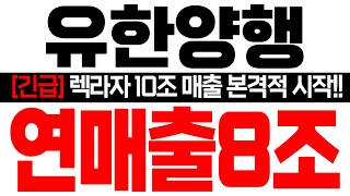 [유한양행 주가전망] [긴급] 렉라자 10조매출 본격적 시작! 연매출 8조!!  블록버스터! #FDA승인 #유한양행대응 #유한양행목표가 #렉라자 #유한양행 #유한양행FDA