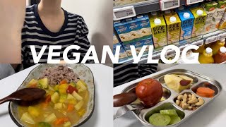 VEGAN vlog | 비건의 하루 ver. 2 (with 용기내, 집밥, 카레, 장보기, 루드헬스 오트밀우유)