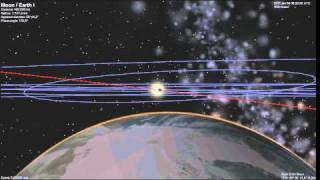 Partial Solar eclipse 4. jan 2011 GMT 09:10, Celestia simulation, Freeware