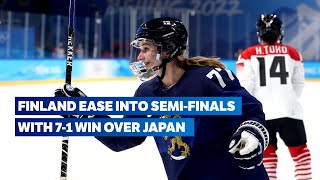 Women's Ice Hockey Beijing 2022 | Finland v Japan highlights