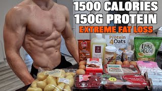 Full-Day Of Eating 1500 Calories | Super High Protein Meals For Fat Loss