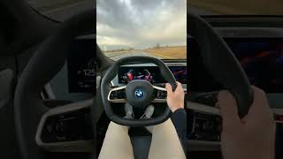 BMW iX enjoyable green drive | #shorts | #bmw | #bmwix | #electricsuv |