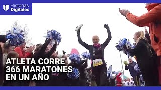 Esta atleta de 55 años espera haber roto un récord Guinness en 2024