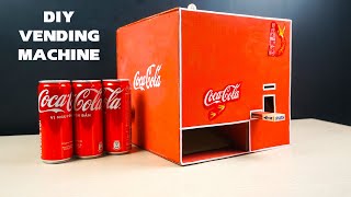 Diy Cardboard Drink Vending Machine Easy - Cocacola vending machine from cardboard