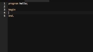 Pascal Hello World