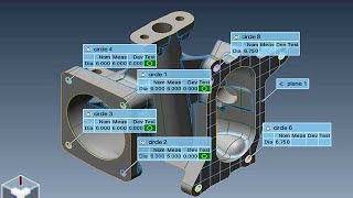 How to import CAD model and Taking Features for Measurement in Polyworks software tutorial