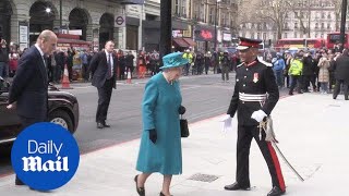 The Queen and Duke of Edinburgh arrive at the NCSC - Daily Mail