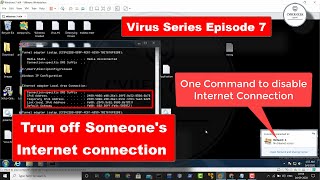 Kill Someone's Internet Connection | Virus Series Episode 7 | Batch Scripting | CYBER GEEK