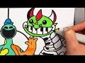 drawing poppy playtime chapter 4 all new monsters