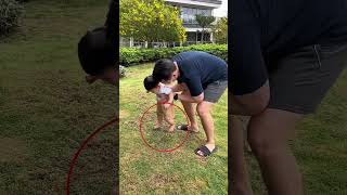 Why are babies afraid to touch grass? 😭😡#shorts