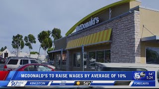 McDonald's raising US workers' pay in company-owned stores
