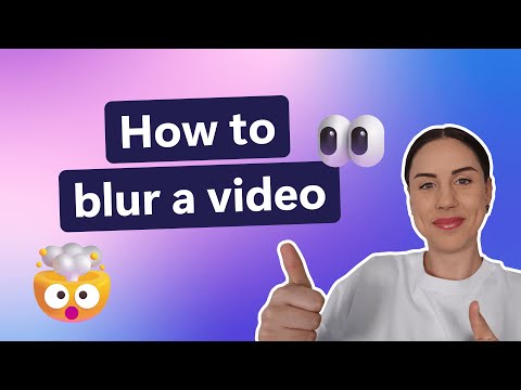 How to blur a video online!