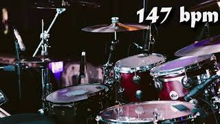 147 Bpm Drum Track Batería - Straight Beat Eighth Notes