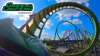 [4K POV] Green Lantern - ON RIDE - Front Seat - Six Flags Great Adventure