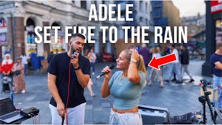 She Joined Me For A BEAUTIFUL Duet | Adele - Set Fire To The Rain