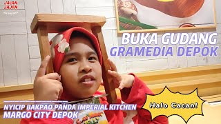 SHASHA ikutan BUKA GUDANG GRAMEDIA DEPOK dan jajan bakpao panda di MARGO CITY DEPOK