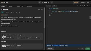 Two Sum | Leetcode | GeeksForGeeks