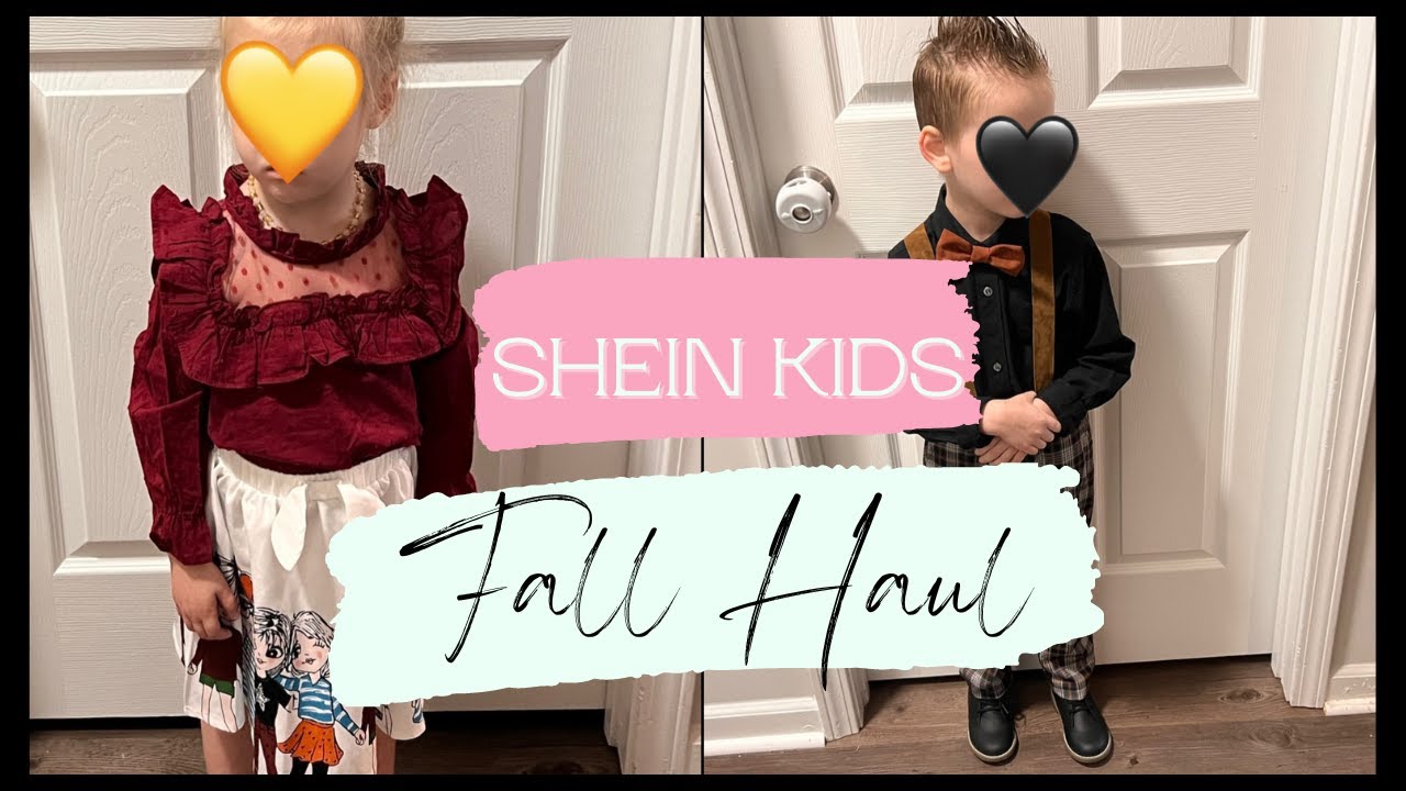 Kids Shein Haul Fall Clothing Youtube