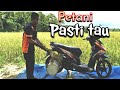 PRAKTIS🏍️💯...setelah di gass lihat hasilnya !!!!!!! perontok padi  mesin motor