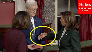 VIRAL MOMENT: GOP Senator Fischer’s Husband Bruce Appears To Snub Kamala Harris’s Handshake Attempt