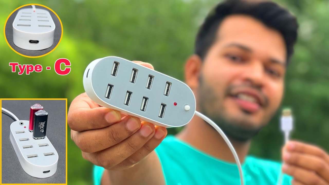 How To Make USB Hub With Type - C Port घर पर USB Hub कैसे बनाएं From PC ...