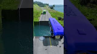 Bus vs water pit #18 | BeamNG drive | BS Episode 84