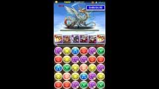 [パズドラ]天空龍の領域　暁光の空　カグ×カグ　62秒