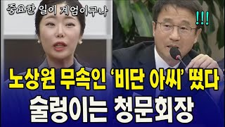 노상원 무속인 '비단 아씨' 떴다 ...술렁이는 청문회장