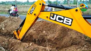 JCB Backhoe Working for paipline work Near  Hilly Road | jcb 3dx  | Welcome to village | jcp videos