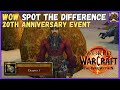 Wow Spot The Difference Quest - 20th Anniversary Event