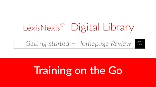 Getting Started Home Page on Digital Library
