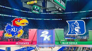 Kansas Jayhawks  vs Duke Blue Devils | PS5 Simulation Gameplay
