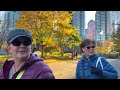 【4k】vancouver walk coal harbour in early winter bc canada binaural city sounds