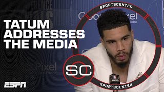 Jayson Tatum reacts to Celtics going down 3-0 to the Heat in the ECF | SportsCenter
