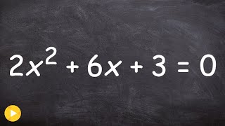 Using the quadratic formula to find the zeros of a polynomial